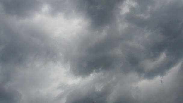 Terrible Torbellino Aire Formación Tornado Nubes Cumulonimbus Nubes Ducha Nubes — Vídeo de stock
