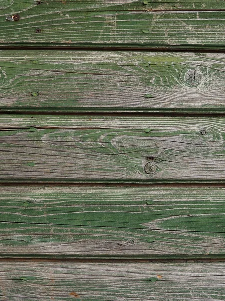 Hintergrund Schäbiger Mit Grüner Farbe Bemalter Horizontaler Bretter Fragment Von — Stockfoto