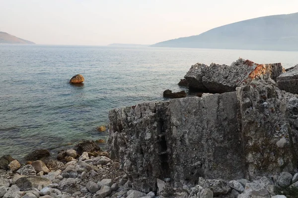 Pevnost Mezaluna Mesaluna Citadela Černá Hora Herceg Novi Zřícenina Starobylé — Stock fotografie