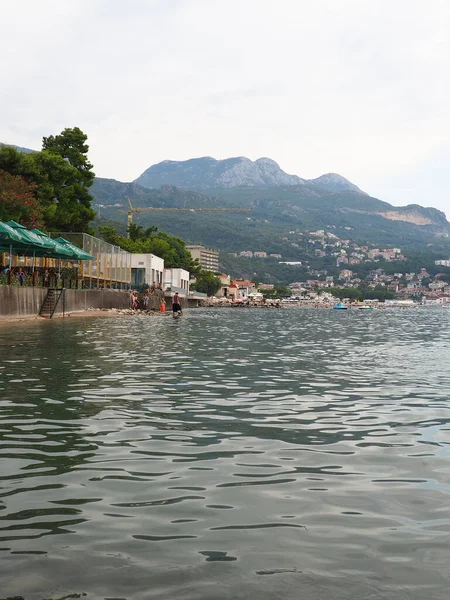 Herceg Novi Montenegro 2022 Tengerparti Nyaralás Adriai Tenger Utazás Mediterrán — Stock Fotó