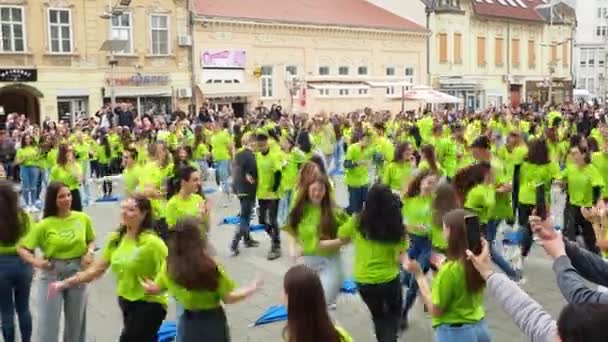 Sremska Mitrovica Sérvia Maio 2023 Bola Graduados Escolas Escolas Técnicas — Vídeo de Stock
