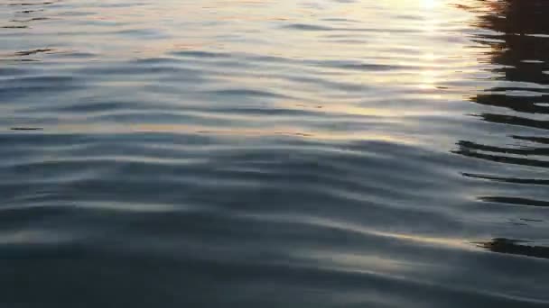 Niebieski Lazurowy Wody Tekstury Góry Widok Dół Powierzchnia Wody Miękkie — Wideo stockowe
