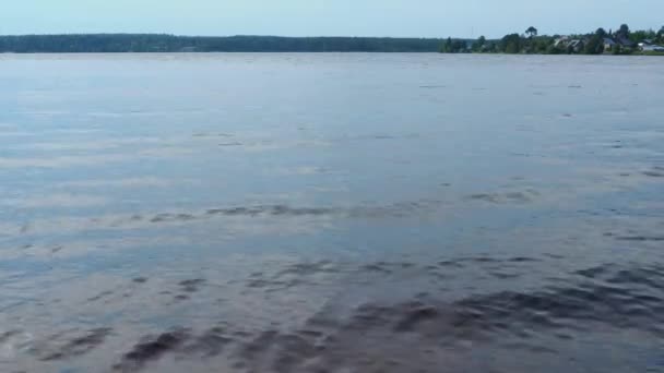 Ufer Des Lososinnoje Sees Karelien Ökosystem Taiga Tourismus Und Erholung — Stockvideo