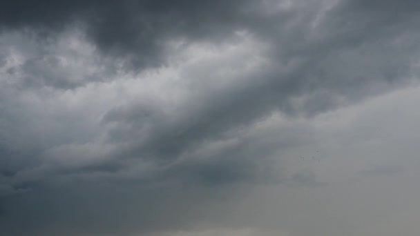 Συννεφιά Μια Σειρά Από Σύννεφα Νέφωση Καθορίζει Τον Καιρό Και — Αρχείο Βίντεο
