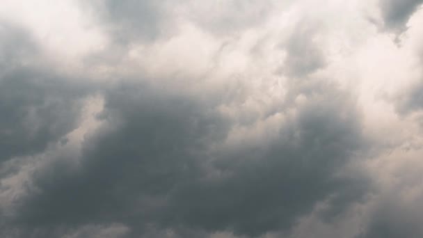 Felhős Felhők Halmaza Időjárási Időjárás Lassú Mozgás Szörnyű Légörvény Volt — Stock videók