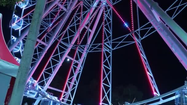 Ferris Wheel Giant Wheel Uma Roda Observação Passeio Diversão Que — Vídeo de Stock