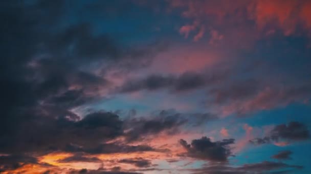 Ροζ Ηλιοβασίλεμα Μωβ Λάμψη Είναι Ένα Σπάνιο Οπτικό Φαινόμενο Που — Αρχείο Βίντεο