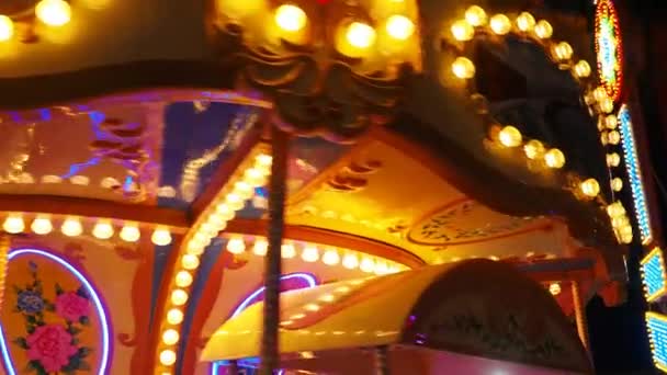 Carrousel Carrousel Manège Rond Point Hurdy Gurdy Est Tour Amusement — Video