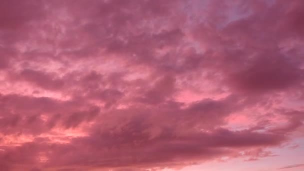 Ροζ Ηλιοβασίλεμα Μωβ Λάμψη Είναι Ένα Σπάνιο Οπτικό Φαινόμενο Που — Αρχείο Βίντεο