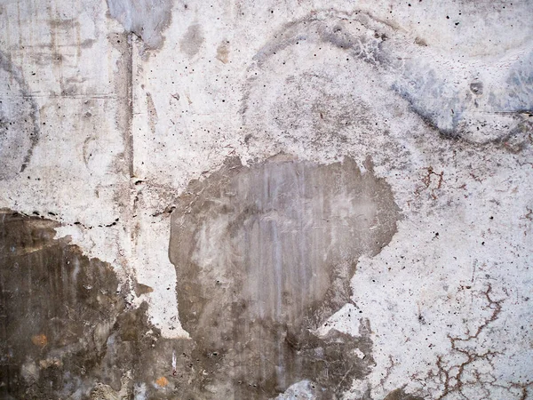 带有水渍的旧的肮脏混凝土墙 文本和抽象背景的纹理空间 — 图库照片