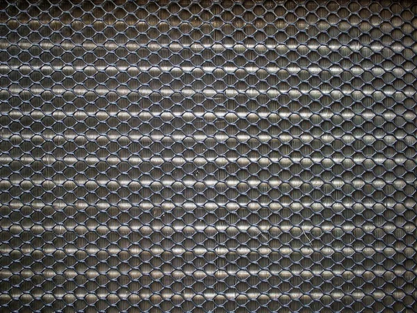 Primer Plano Tamiz Plástico Color Negro Protección Malla Interior Panel — Foto de Stock