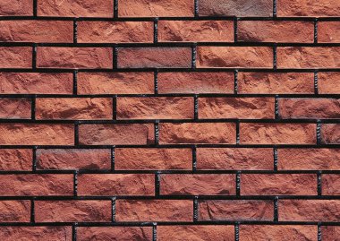 Dizaynınız için eski kırmızı tuğla duvar, doku ve arkaplan vintage biçimi.