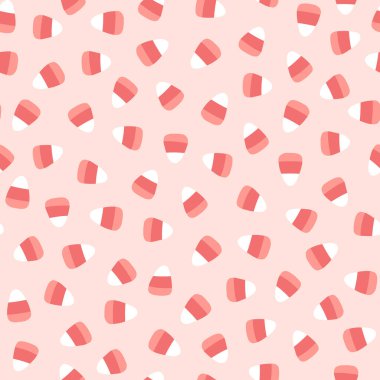 Şeker mısırı Cadılar Bayramı şeker mi şeker mi desenleri kusursuz. Basit bir el çizimi şekerin vektör çizimi. Sınırlı palet kumaş yazdırma ve paketleme için idealdir.