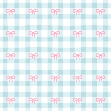 Mavi kareli arka planda pürüzsüz bir yay izi var. Çizgi filmlerdeki gibi güzel bir el çizimi. Tekstil baskısı, bebek kıyafetleri, duvar kağıdı, ambalaj, defter, yapıştırma kitabı için ideal