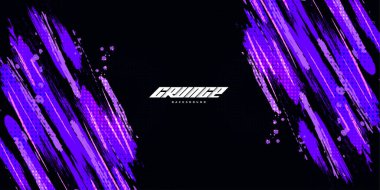 Abstract and Colorful Brush Background with Halftone Effect. Grunge Background. Brush Stroke Illustration for Banner, Poster, or Sports Background. Scratch and Texture Elements For Design