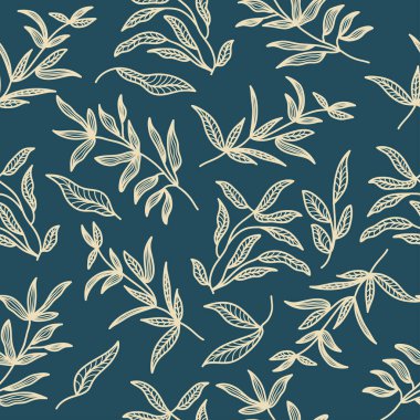 Elle çizilmiş kusursuz çiçek desenli. Moda, Duvar Kağıdı, Ambalaj Kağıdı, Arkaplan, Kumaş, Tekstil, Giysi ve Kart Tasarımı için Çiçek Motifi