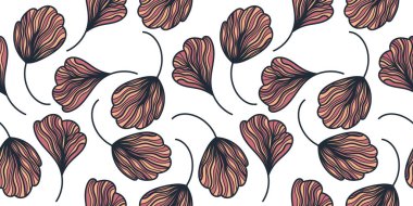 Klasik tarzlı, Dikensiz Çiçek deseni. Moda, Duvar Kağıdı, Ambalaj Kağıdı, Arkaplan, Kumaş, Tekstil, Giysi ve Kart Tasarımı için Çiçek Motifi