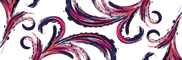 Abstract Kleurrijke Brush Achtergrond Sportspandoek Brush Stroke Illustratie Kras Textuurelementen — Stockvector