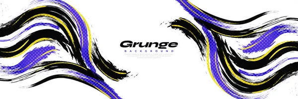 Resumen Grunge Brush Fondo Con Estilo Deportivo Efecto Medio Tono — Vector de stock
