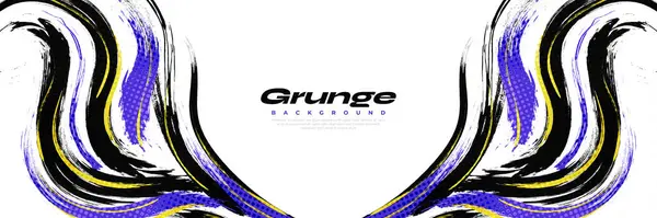 Resumen Grunge Brush Fondo Con Estilo Deportivo Efecto Medio Tono — Vector de stock
