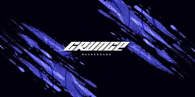 Yarıton Efektli Soyut Mor Fırça Arkaplanı. Spor Geçmişi. Banner veya Poster için Fırça darbesi illüstrasyonu. Tasarım için Çizik ve Doku Elementleri