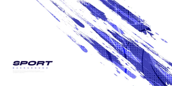 Абстрактний Фіолетовий Пензлик Ефектом Halftone Спортивний Фон Ілюстрація Пензля Банера — стоковий вектор