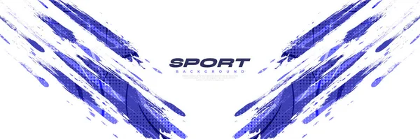 Abstract Purple Brush Achtergrond Met Halftone Effect Sport Achtergrond Brush — Stockvector