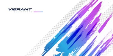 Renkli Gradyan Fırça Arkaplanı Yarı Tonlama Efekti. Fırça desenli Grunge Spor Arkaplanı