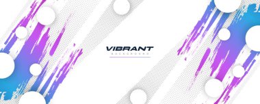 Renkli Gradyan Fırça Arkaplanı Yarı Tonlama Efekti. Fırça desenli Grunge Spor Arkaplanı