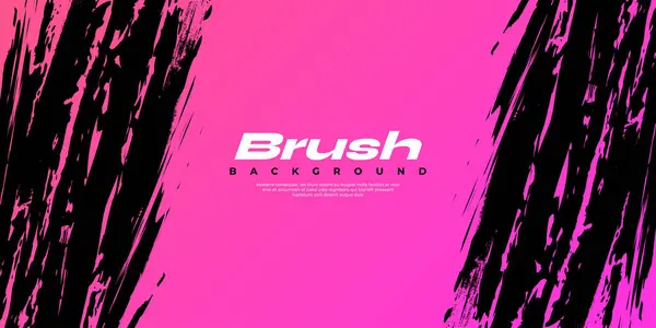 Black Pink Gradient Brush Texture Background Vibrant Sport Background Grunge Ilustracje Stockowe bez tantiem