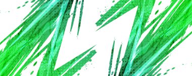 Yeşil Derece Fırçası ile Soyut Arkaplan. Banner veya Poster Tasarımı için Grunge Spor Arkaplanı