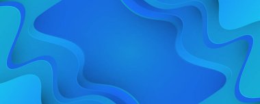 Kağıt Yolu Biçiminde Soyut Akışkan Mavi Dalga Arkaplanı