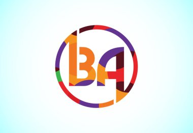 Initial Letter B A Low Poly Logo Design Vector Template. Graphic Alphabet Symbol For Corporate Business Identity