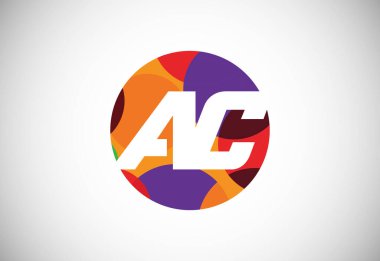 Initial Letter A C Low Poly Logo Design Vector Template. Graphic Alphabet Symbol For Corporate Business Identity