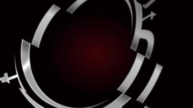 Spor salonu ve fitness işareti logo video animasyonlu İngiliz alfabesi N