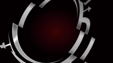 İngilizce alfabe O ile spor salonu ve fitness işareti video animasyonu