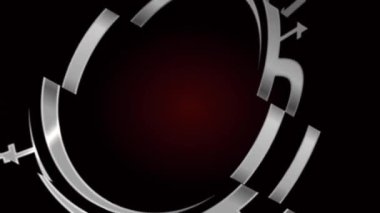 Spor salonu ve spor salonu logosu olan İngiliz alfabesi V video animasyonu