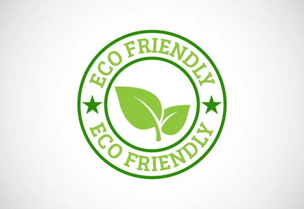 Eco Friendly Icon Eco Friendly Organic Labels Sign Healthy Natural — Stock Vector