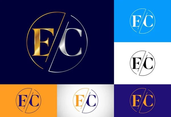 Baş Harf Logo Tasarım Vektör Şablonu Şirket Kimliği Için Grafik — Stok Vektör