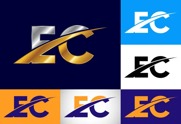 Carta Inicial Logo Design Vector Template Símbolo Gráfico Alfabeto Para — Vetor de Stock