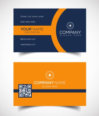 Yaratıcı ve modern şirket kartviziti şablonu