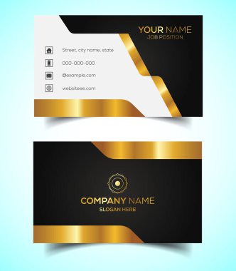 Yaratıcı ve modern şirket kartviziti şablonu