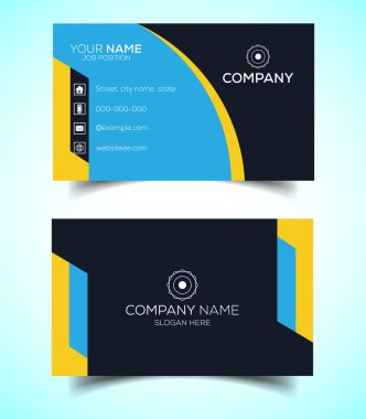 Yaratıcı ve modern şirket kartviziti şablonu