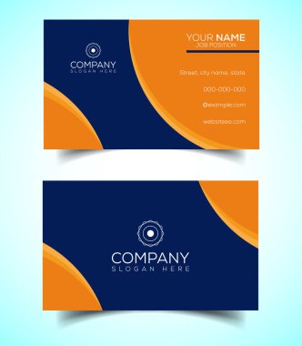 Yaratıcı ve modern şirket kartviziti şablonu