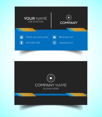 Yaratıcı ve modern şirket kartviziti şablonu