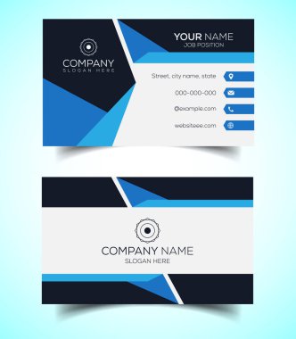 Yaratıcı ve modern şirket kartviziti şablonu