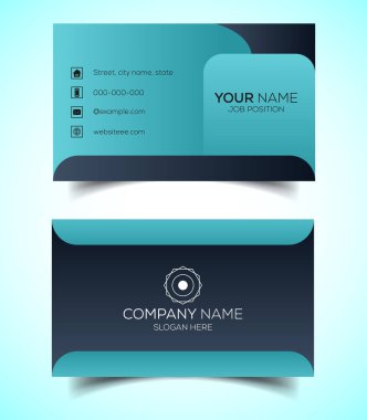 Yaratıcı ve modern şirket kartviziti şablonu