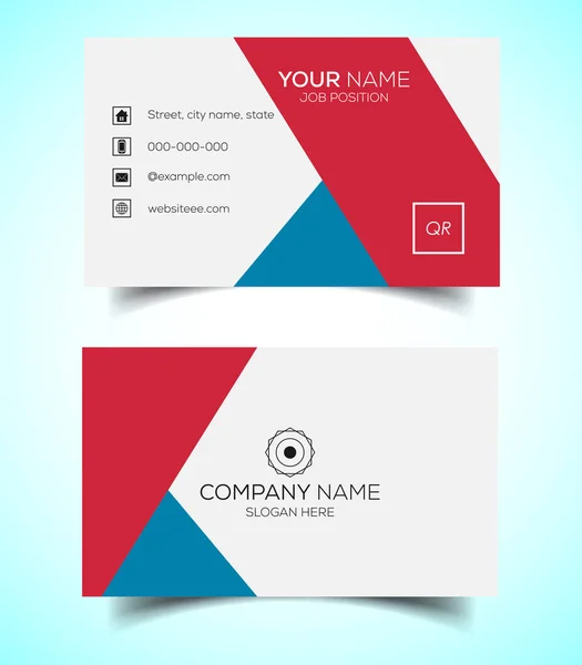 Creative Modern Corporate Business Card Template — Stock Vector