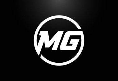 M G Logo Tasarım Vektörü. Şirket İş Kimliği için Grafik Alfabesi Sembolü
