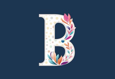 Çiçek alfabesi B. Düğün davetiyeleri için logo, tebrik kartı, doğum günü, logo, poster diğer fikirler.